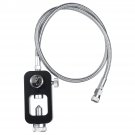 36 Inch HPA Tank Fill Station Pressure Adapter Scuba Hose Whip 90cm Stainless