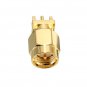 Copper 50Ohm SMA Male Plug PCB Clip Edge Solder Mount RF Connector