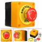 Push Button Switch 1 NO 1 NC 10A 660V Emergency Stop Waterproof