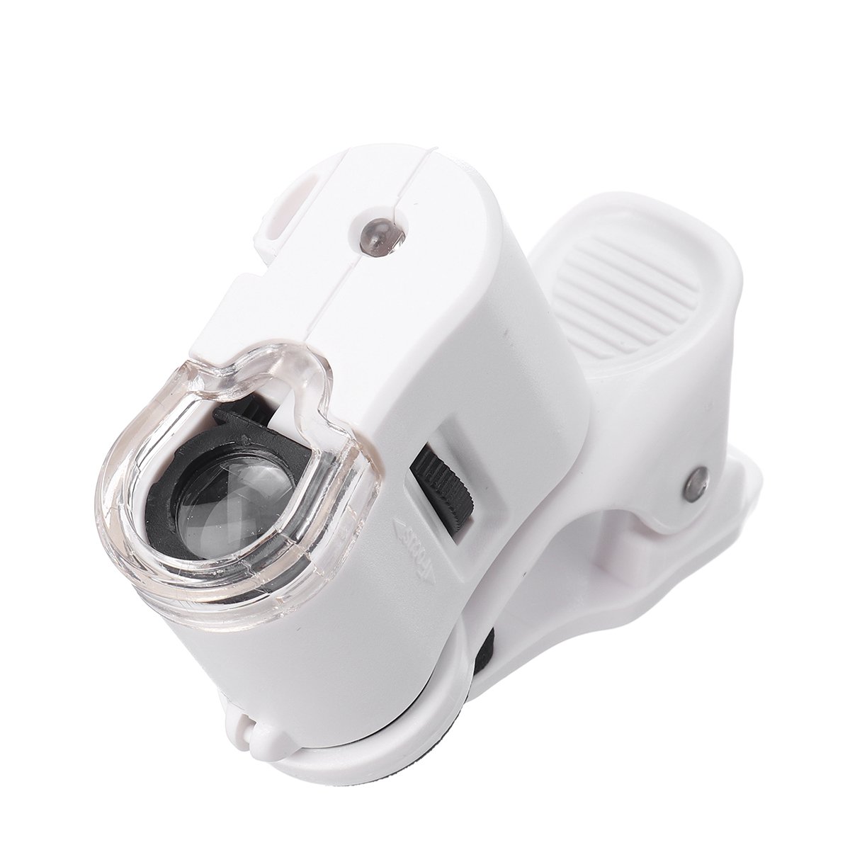 60X Magnifying Phone Mini Clip Microscope LED UV Lights Magnifier Science Toys