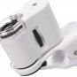 60X Magnifying Phone Mini Clip Microscope LED UV Lights Magnifier Science Toys