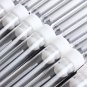 25pcs Round Bottom Clear Plastic Test Tube With Cap Stopper 15X100mm