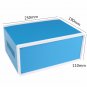 250x190x110mm Blue Metal Electronic Enclosures DIY Power Junction Box