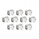 10pcs BF 90Degree Type B USB Printer Port Socket Connector Charging Socket USB Socket Interface