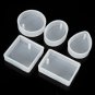 15pcs Cuboids Pendant Silicon Mould For Epoxy Resin Jewelry Beads Craft Making Mold W/ 100Pcs Screw 