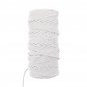 Natural Macrame Cord 3mm Cotton Cord with 8pcs Wood Ring and 2 Wooden Stick for DIY Craft Braided Wi