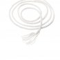 Natural Macrame Cord 3mm Cotton Cord with 8pcs Wood Ring and 2 Wooden Stick for DIY Craft Braided Wi
