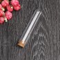 10Pcs 18*100mm Plastic Glass Test Tube With Cork Stopper Lab Supplies