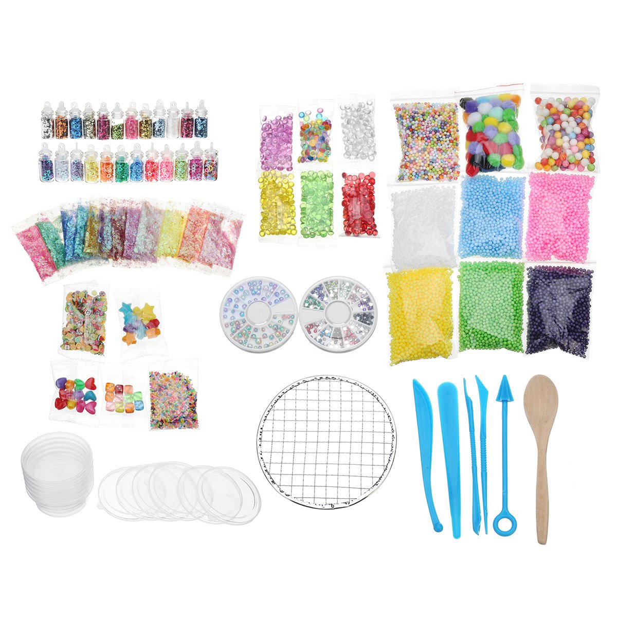Making Kits Supplies For Slime DIY Handmade Color Foam Ball Loose Beads Granules Slime Making Materi
