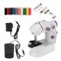 Mini Portable Handheld Sewing Machines Cordless Stitch Sew Needlework Machine With Light