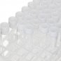 Transparent Clear Plastic Test Tubes Vials with Push Caps Plastic Test Tube Rack