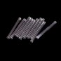 Transparent Clear Plastic Test Tubes Vials with Push Caps Plastic Test Tube Rack