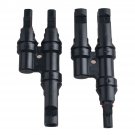 MC4 T-Type Three-Way Parallel Adapter Connector 2 IN1 Solar Photovoltaic Connector