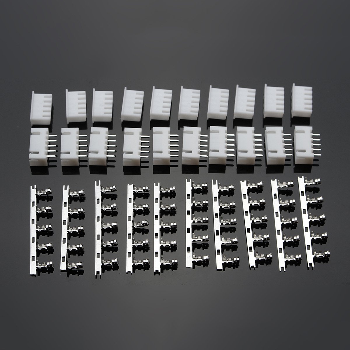 Excellway 10sets of 4S 5Pin 2.54mm Lipo Balance Jack Connector Plug Diy Housing Model Kit