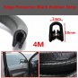 4M Rubber Edge Protector Strip Anti-scratch Strip Seal Ring Strip U Type for Car Door Window