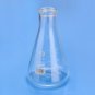 250mL Lab Glass Erlenmeyer Conical Flask Bottle w/ Rim Borosilicate Laboratory Glassware