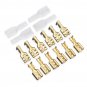 100Pcs Copper 6.3mm Female Spade Crimp Terminals 22-16AWG 0.5mm Thickness