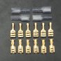 100Pcs Copper 6.3mm Female Spade Crimp Terminals 22-16AWG 0.5mm Thickness
