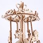 3D Carousel Music Box Puzzle DIY Wooden Machinery Transmission Model Assembly Toys Creative Gift