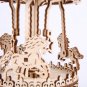 3D Carousel Music Box Puzzle DIY Wooden Machinery Transmission Model Assembly Toys Creative Gift
