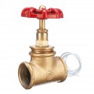 Vintage Steampunk 3/4'' Stop Valve Light Switch Red Handle W/ Wire For Pipe Lamp