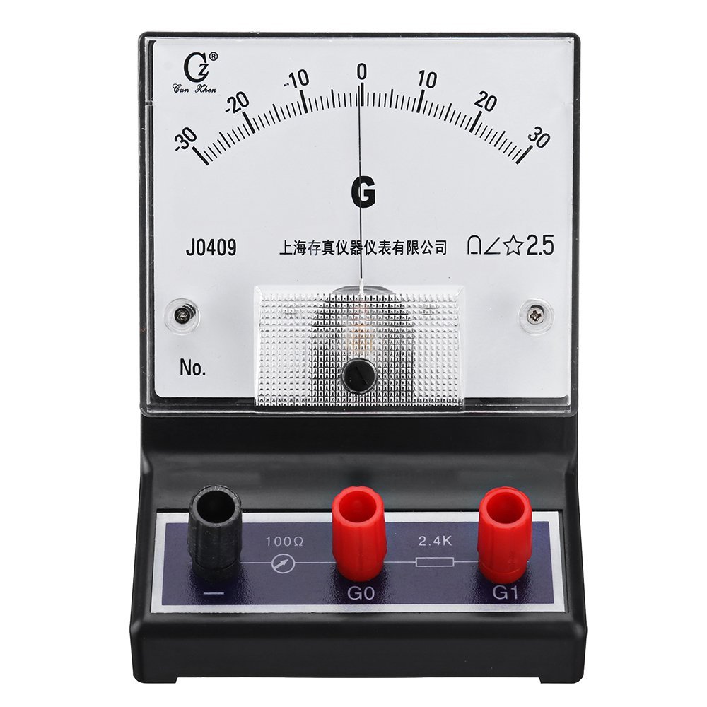 -30-0-30A Galvanometer Scientific Current Sensor Sensitive Ammeter Electric Current Detector Analog 