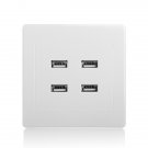 3.1A AC Power Wall Receptacle Socket Plate  Charger Outlet Panel with 4 USB Port