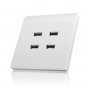 3.1A AC Power Wall Receptacle Socket Plate Charger Outlet Panel with 4 USB Port
