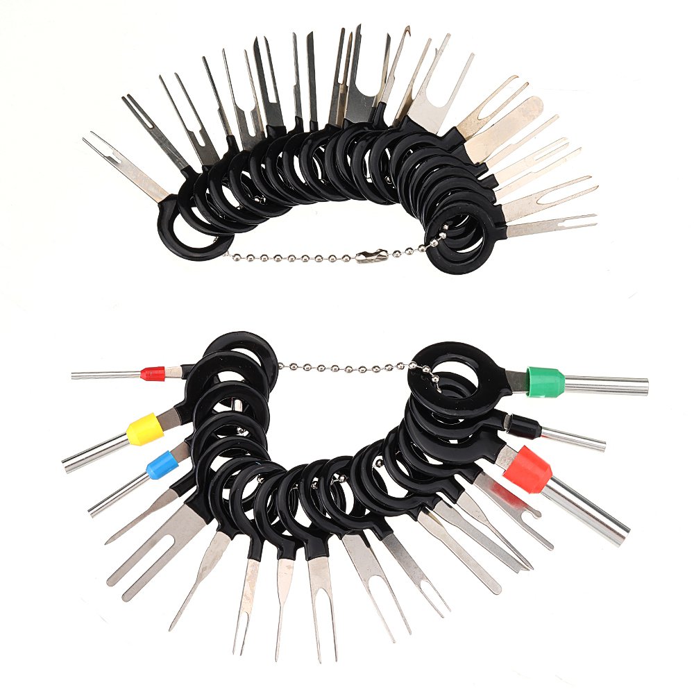 38Pcs/Set Car Terminal Removal Tool Electrical Wiring Crimp Connector Pin Extractor Kit Automobiles 