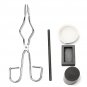 Torch Melting Kit Gold & Silver Crucible Tong Rod Graphite Stirring Ingot Mold Set