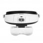 Head-Mounted Magnifying Glass Headband Loupe LED Lamp Light Jeweler Magnifier