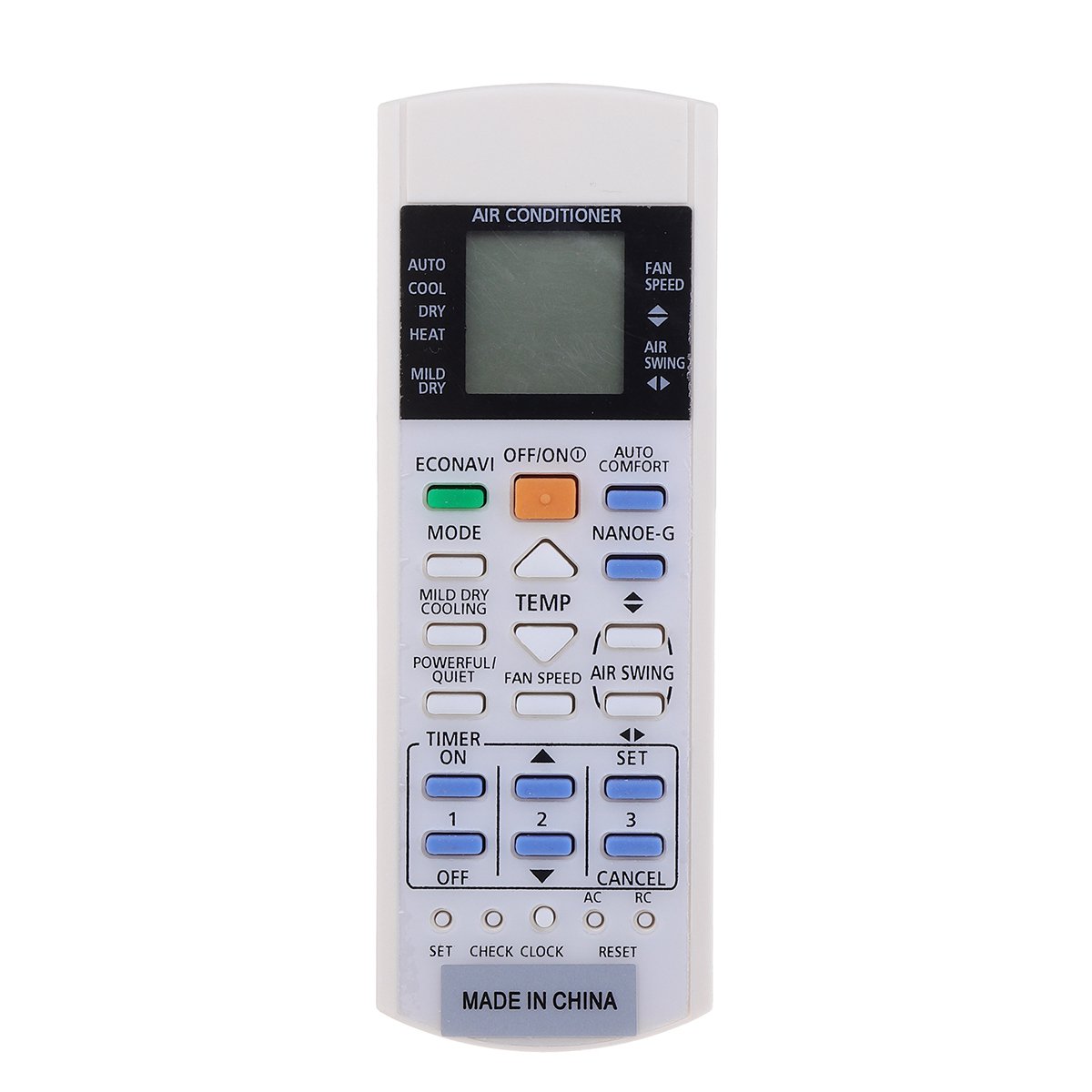 Remote Control Switch for PANASONIC Air Conditioner ECONAVI Inverter NANOE-G A75C3300/3208