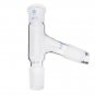24/29 75 Degree Three-way Borosilicate Glass Distillation Adapter Connector Distilling Tube w/ Stand