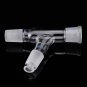 24/29 75 Degree Three-way Borosilicate Glass Distillation Adapter Connector Distilling Tube w/ Stand