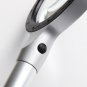 Hand Held 3x 8x Magnifying Glass Lens Magnifier 12 Light Reading Newspaper Gift