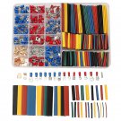 350pcs PVC Terminal Blocks Wire Terminals  Connectors+328pcs Heat Shrink Tube with Storage Box