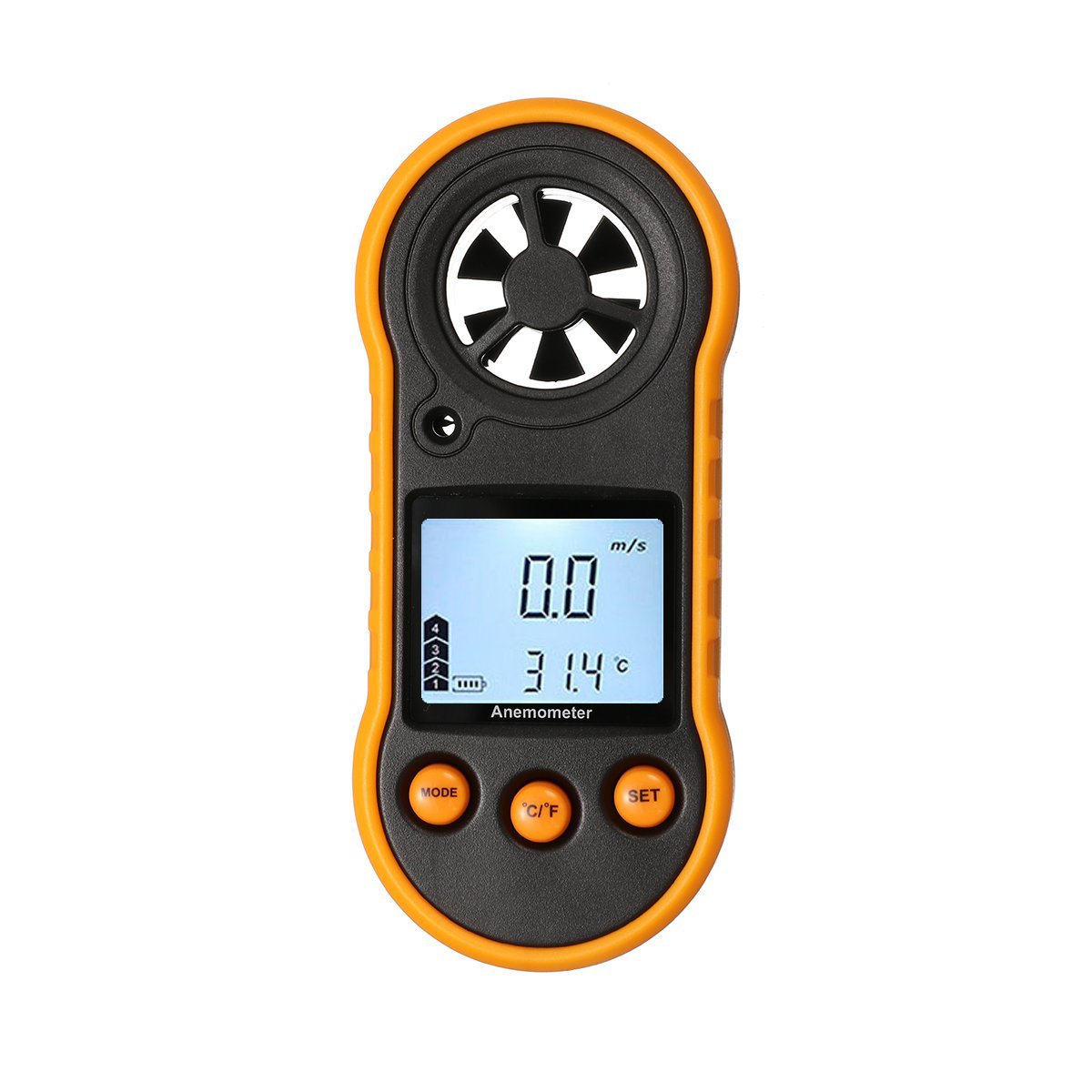 Digital LCD Handheld Anemometer Air Wind Speed Meter Tester Temperature Gauge 0 to 30m/s