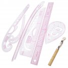 6 Set Clear Straight Curve Ruler Drawing Line Sewing Dressmaking Design Tools
