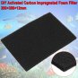20030012mm DIY Activated Carbon Impregnated Foam Filter Sheet Aquariums Carbon Filter