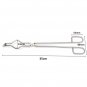 58mL 5050mm Gold Graphite Crucible with 35cm Tong Melting kit 2pcs/set