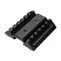 Double Sided 45 Degree Angle Offset Picatinny Rail Mount Scope Laser Holder Rail Adapter 6 Slots
