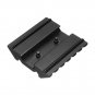 Double Sided 45 Degree Angle Offset Picatinny Rail Mount Scope Laser Holder Rail Adapter 6 Slots
