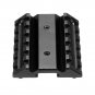 Double Sided 45 Degree Angle Offset Picatinny Rail Mount Scope Laser Holder Rail Adapter 6 Slots
