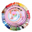 77Pcs Embroidery Circles Set 50 Colors Thread Sewing Tool Adjustable Skein