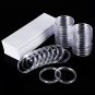30Pcs/Lot 25mm/27mm/30mm/40mm Clear Plastic Coin Holder Capsules Cases Round Storage Ring Boxes