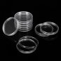 30Pcs/Lot 25mm/27mm/30mm/40mm Clear Plastic Coin Holder Capsules Cases Round Storage Ring Boxes