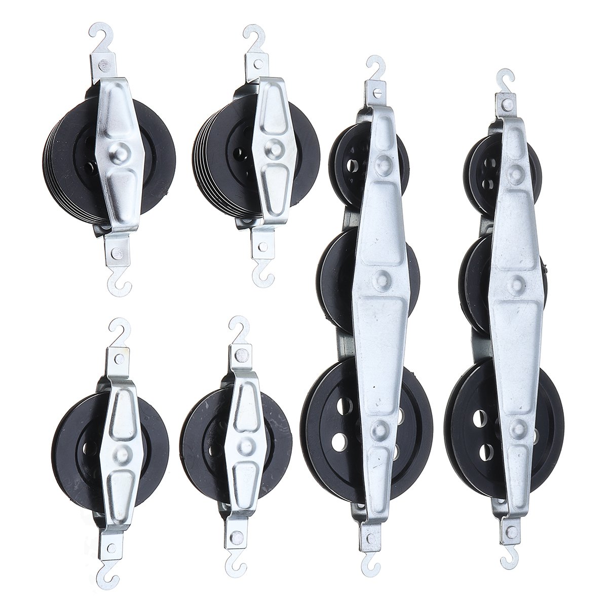 6Pcs/Set Mechanical Effect Mechanics Demonstration Pulleys Physical Laboratory Equipment Experiment 