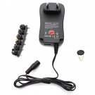 Universal 3/4.5/5/6/7.5/9/12V Voltage Converter Power Adapter Supply with USB Port EU Plug
