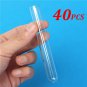40Pcs 13x100mm Lab Chemistry Borosilicate Glass Test Tubes