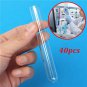 40Pcs 13x100mm Lab Chemistry Borosilicate Glass Test Tubes